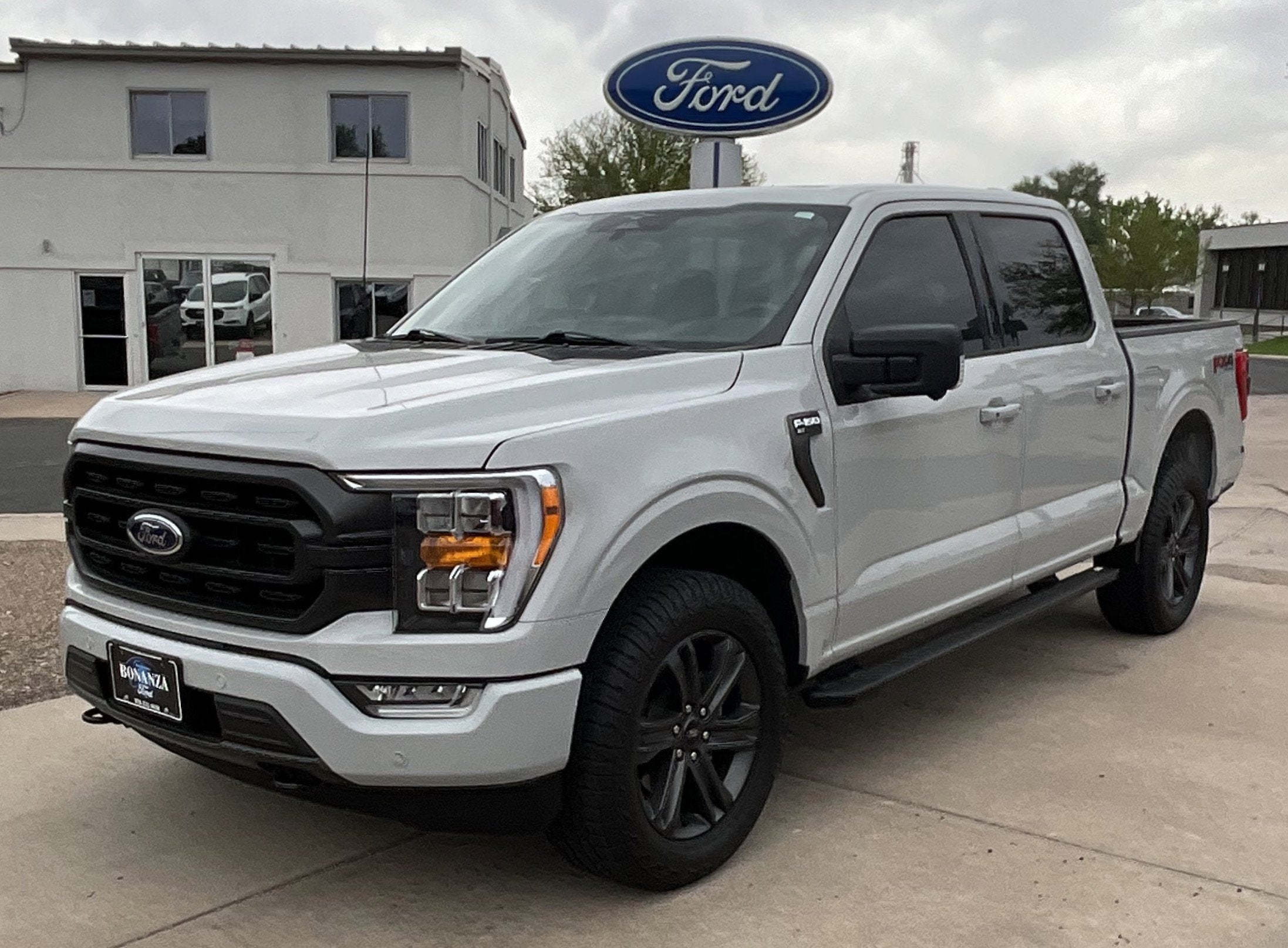 2023 Ford F-150 XLT in Avalanche — front three-quarter view