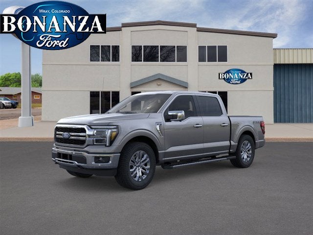 2026 Ford F-150 LARIAT in Carbonized Gray Metallic — front three-quarter view