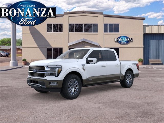 2026 Ford F-150 King Ranch in Star White Metallic Tri-Coat — front three-quarter view