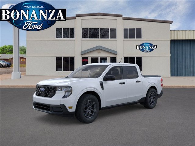 2026 Ford Maverick XLT in Oxford White — front three-quarter view
